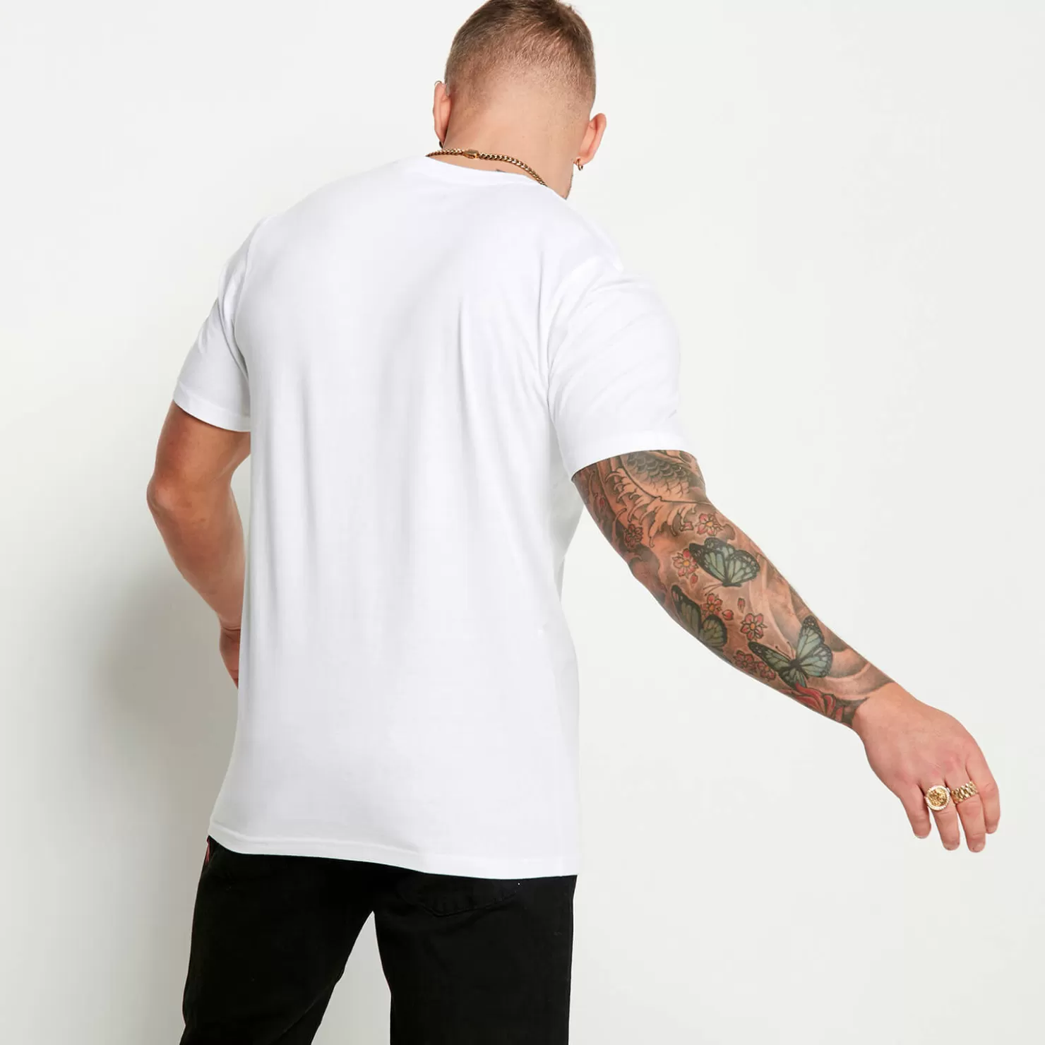 11 Degrees T-Shirts< 3 Pack Essential Muscle Fit Short Sleeve T-Shirts – Black / White / Grey Marl