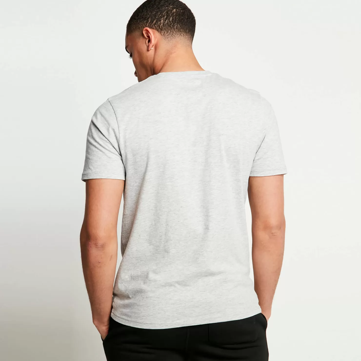 11 Degrees T-Shirts< 3 Pack Essential Short Sleeve T-Shirts – Black / White / Grey Marl