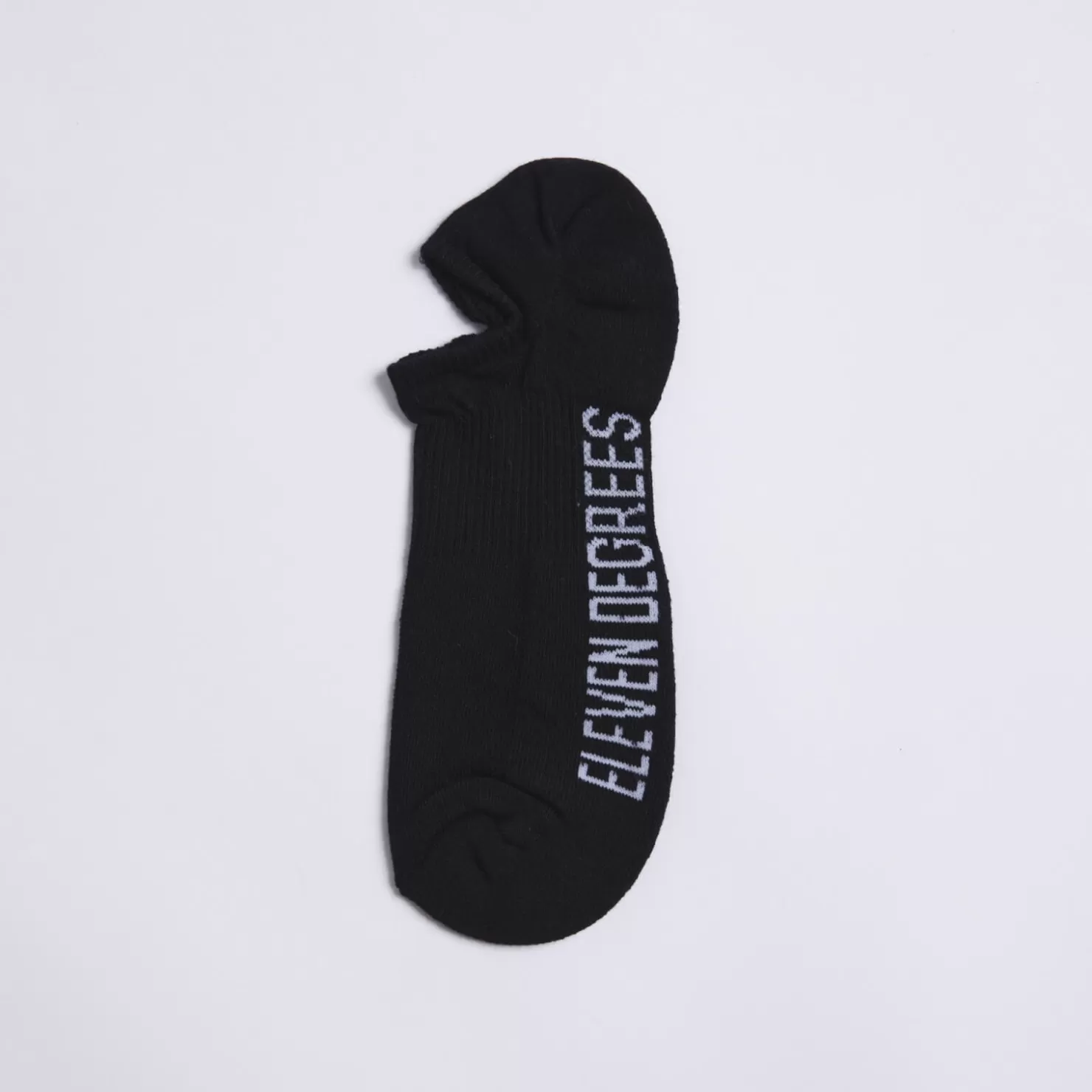 11 Degrees Socks & Underwear< 3 Pack Text Graphic Trainer Liner Socks – Black/Black/Black