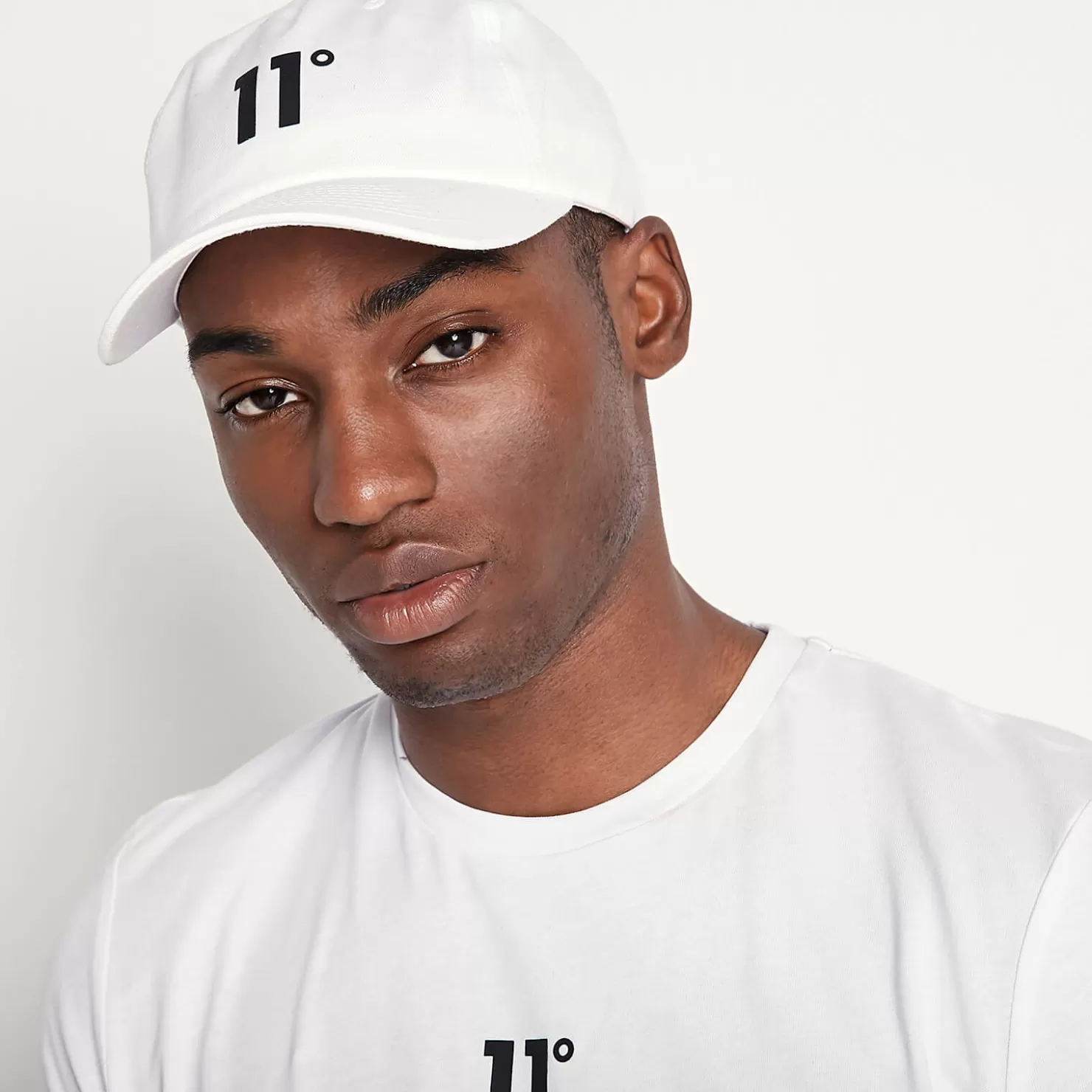 11 Degrees Caps & Hats< Baseball Logo Cap – White