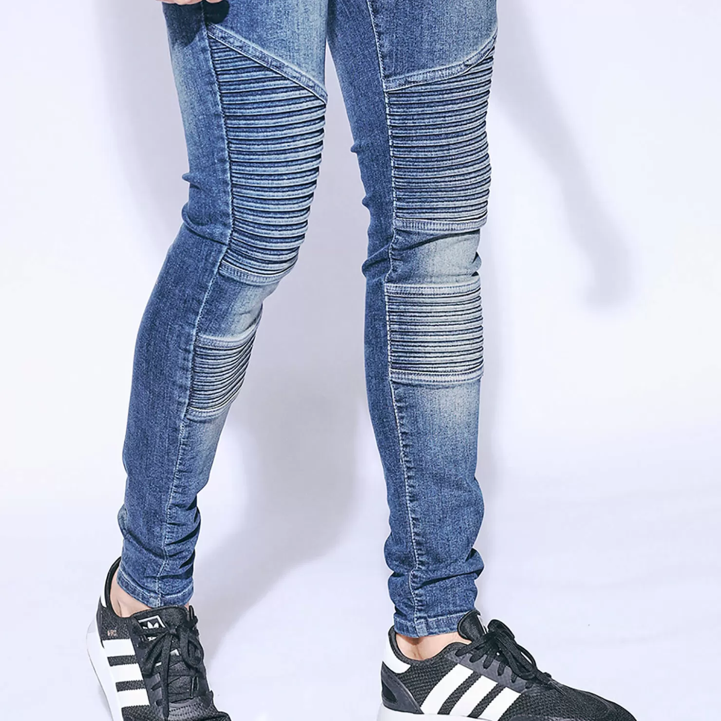 Skinny fit biker jeans sale