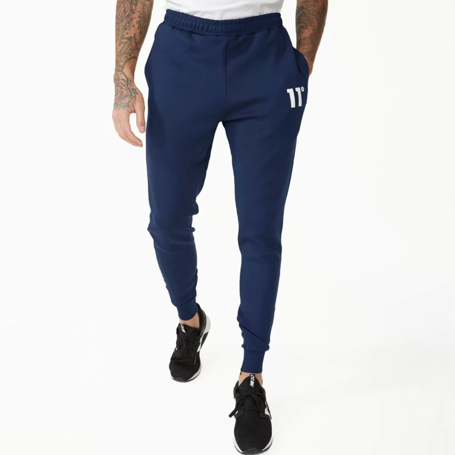 11 Degrees Tracksuits< Core Poly Track Pants – Navy