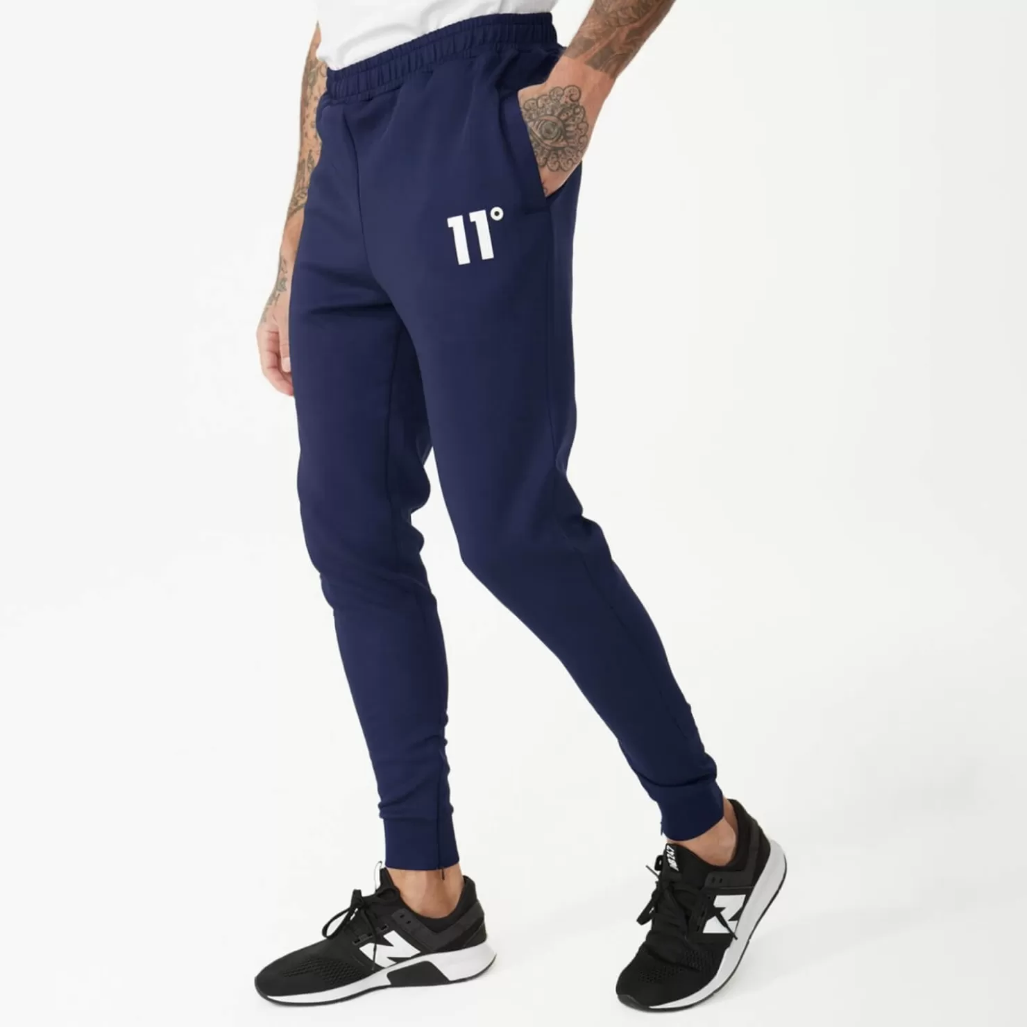 11 Degrees Tracksuits< Core Poly Track Pants – Navy
