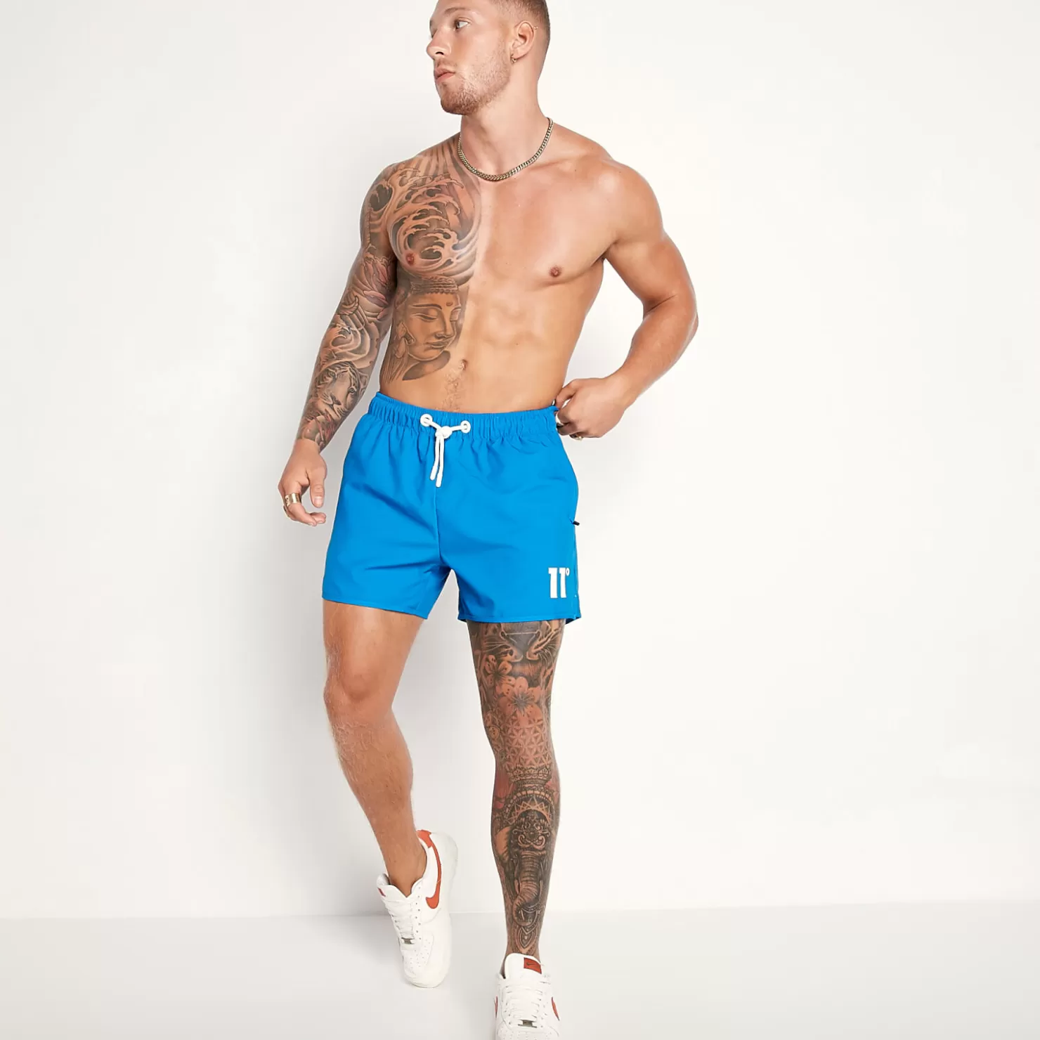 11 Degrees Swim Shorts< Core Swim Shorts – Skydiver Blue