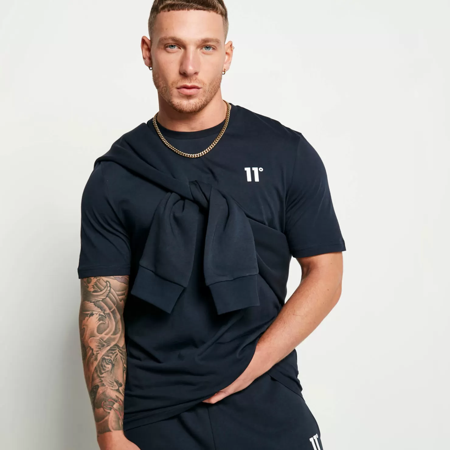 11 Degrees Tracksuits< Essentials Set – Navy