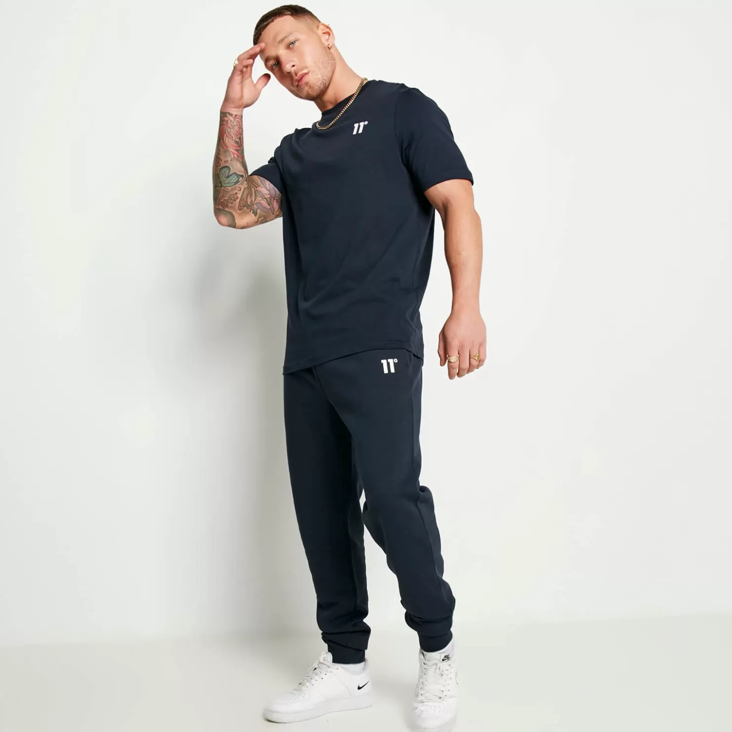 11 Degrees Tracksuits< Essentials Set – Navy