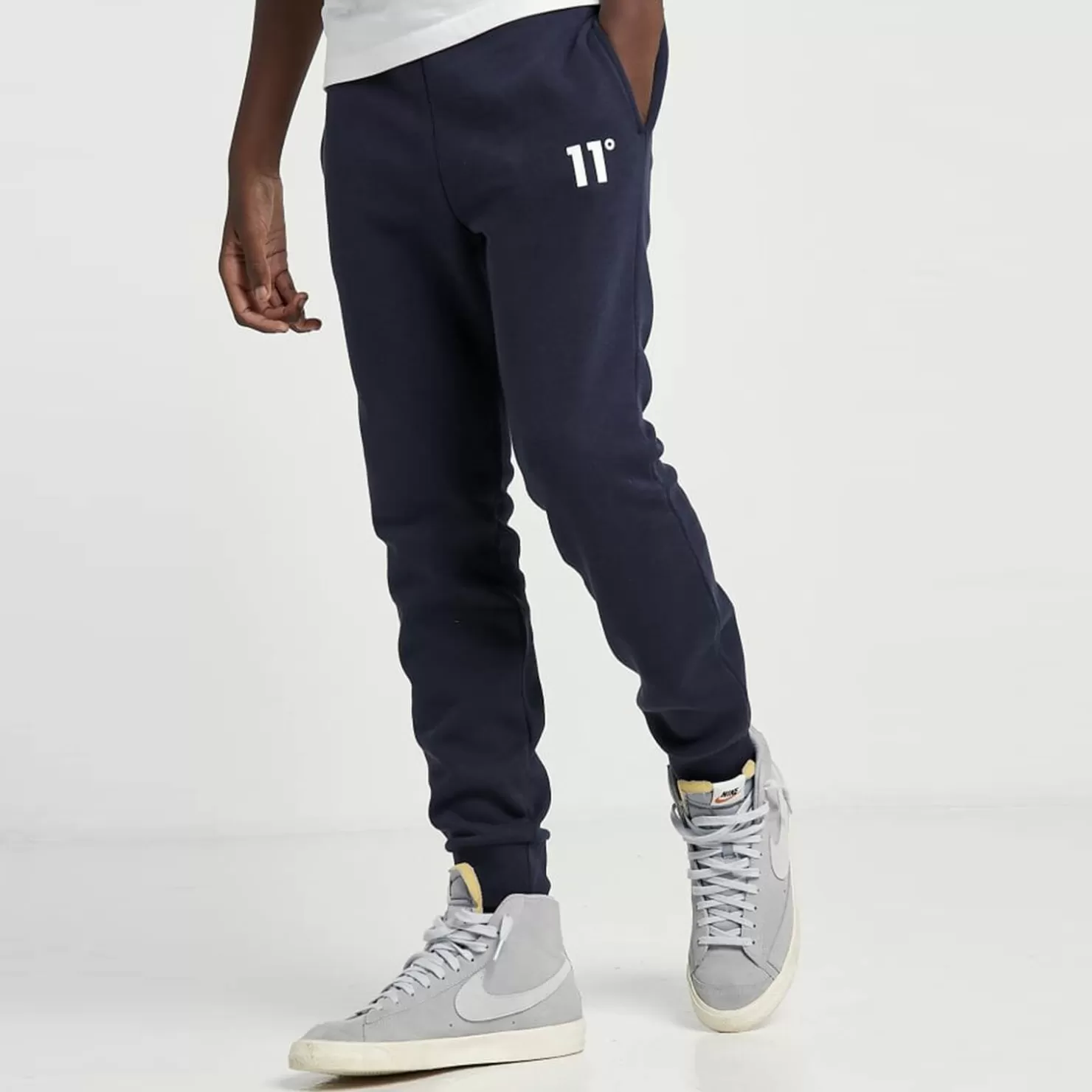 11 Degrees Joggers< Junior Core Joggers Small Logo – Navy
