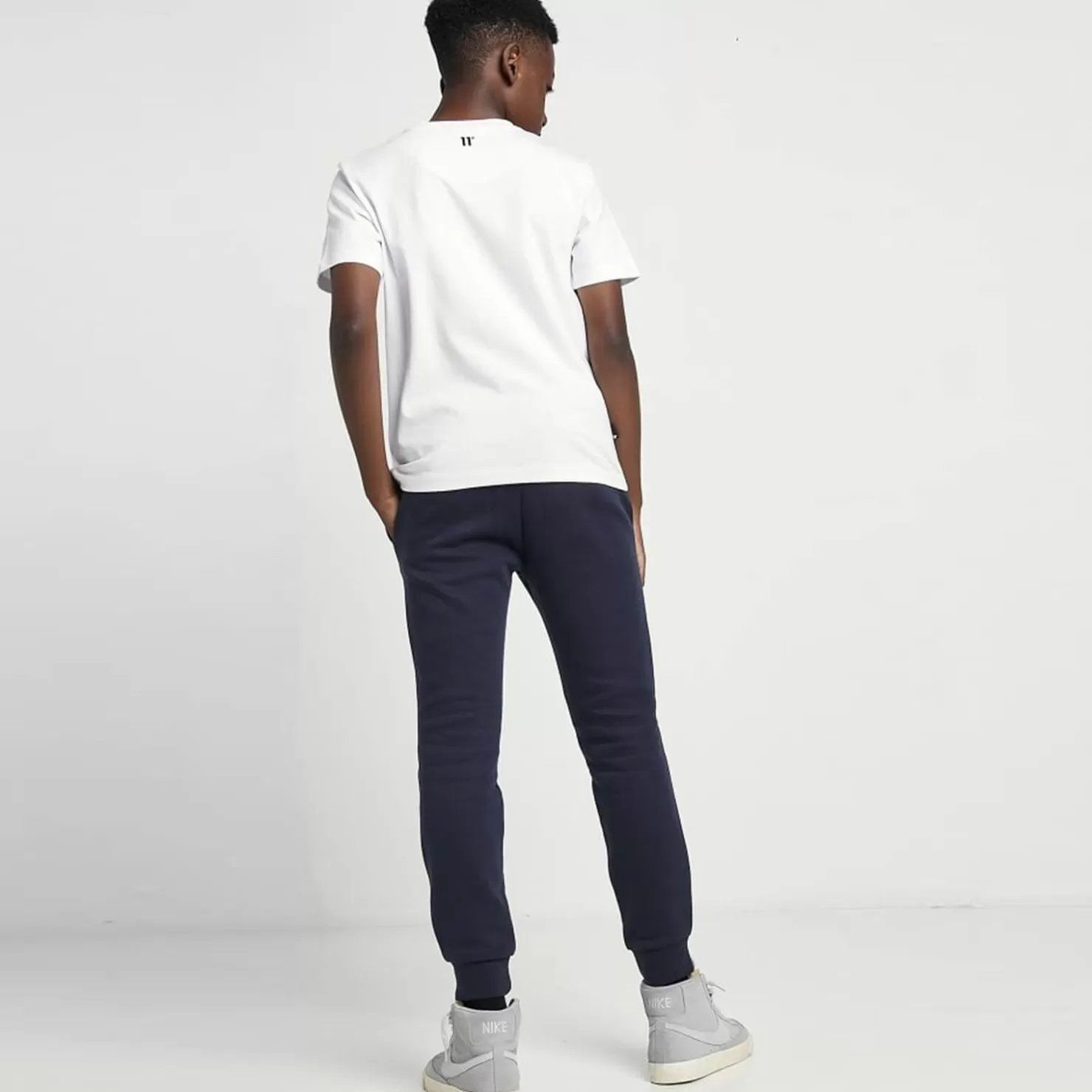 11 Degrees Joggers< Junior Core Joggers Small Logo – Navy