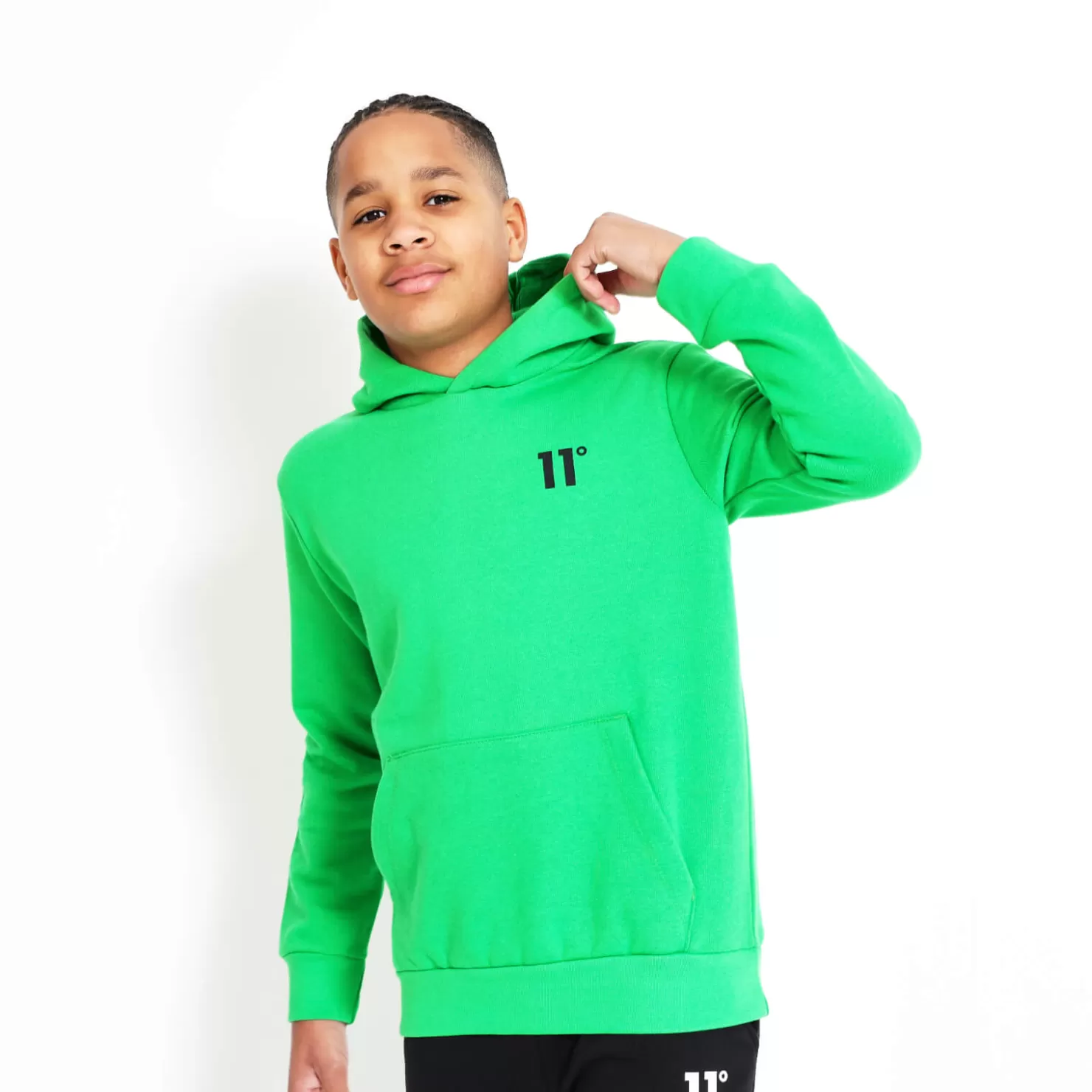 11 Degrees Hoodies< Junior Core Pullover Hoodie – Bright Green