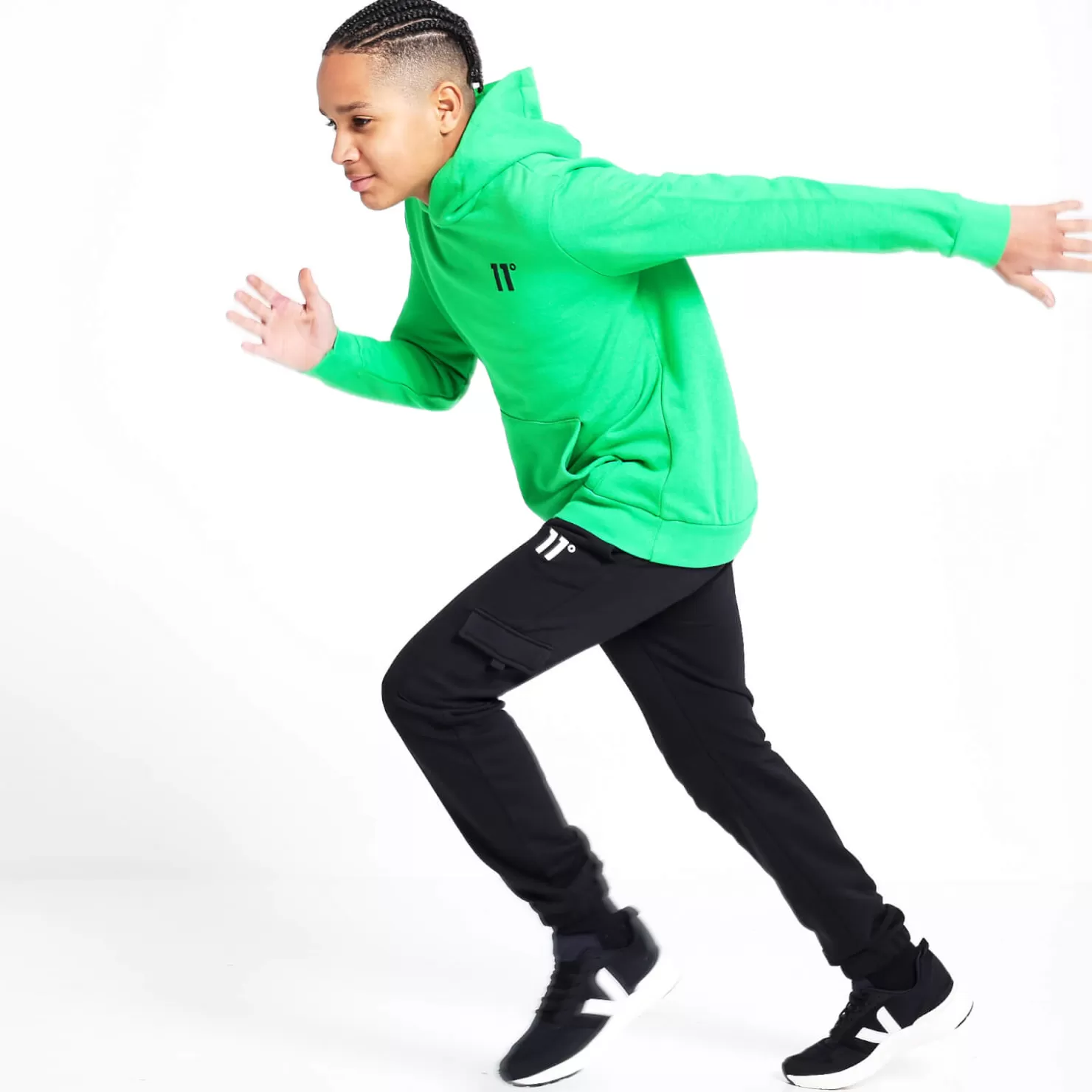 11 Degrees Hoodies< Junior Core Pullover Hoodie – Bright Green