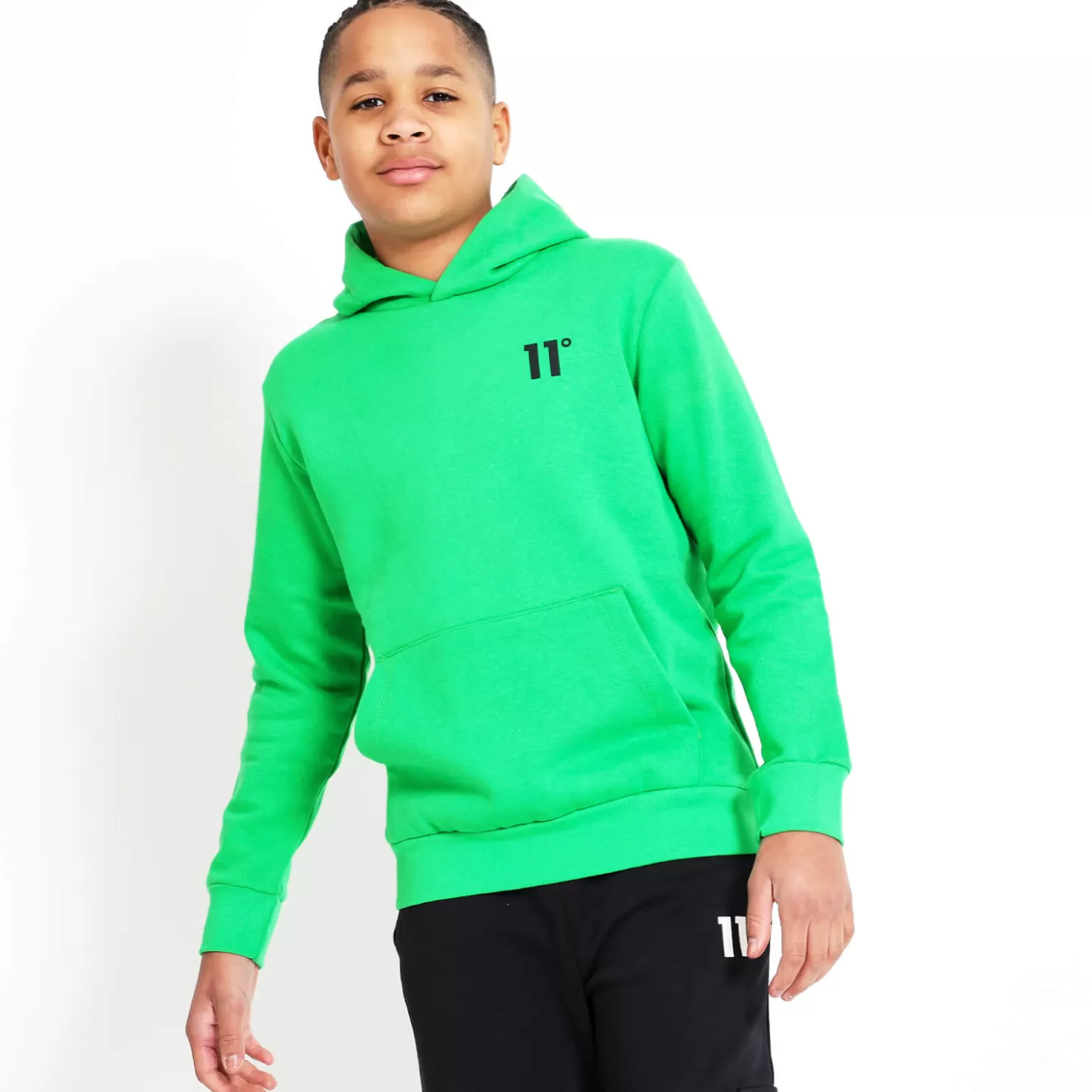 11 Degrees Hoodies< Junior Core Pullover Hoodie – Bright Green