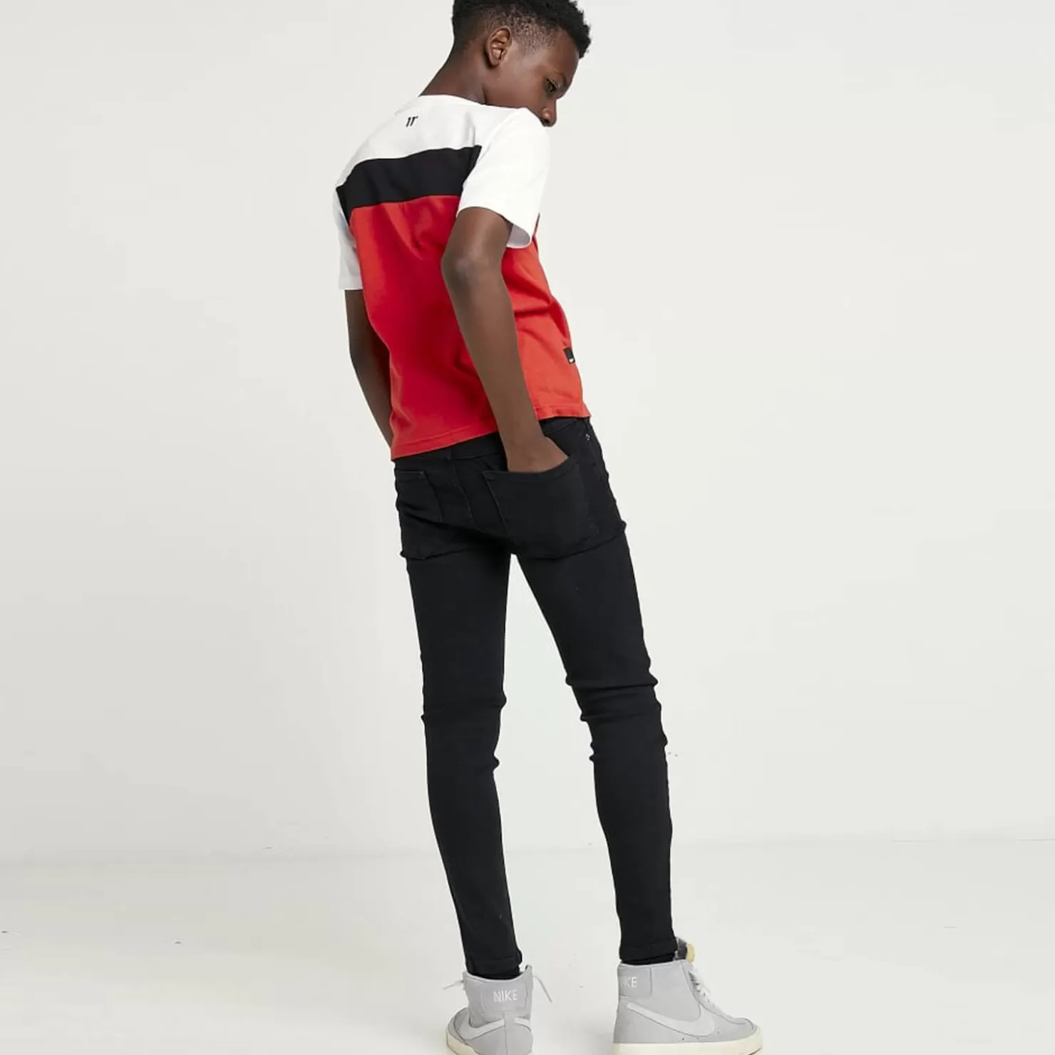 11 Degrees Jeans< Junior Sustainable Skinny Jeans – Jet Black Wash
