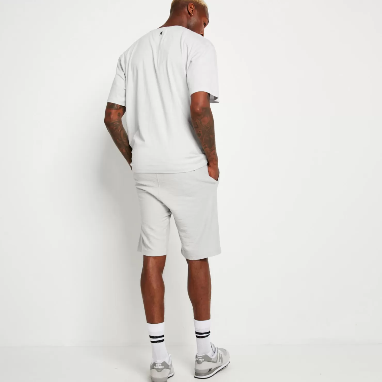 11 Degrees Shorts< Oversized Flight Shorts – Vapour Grey