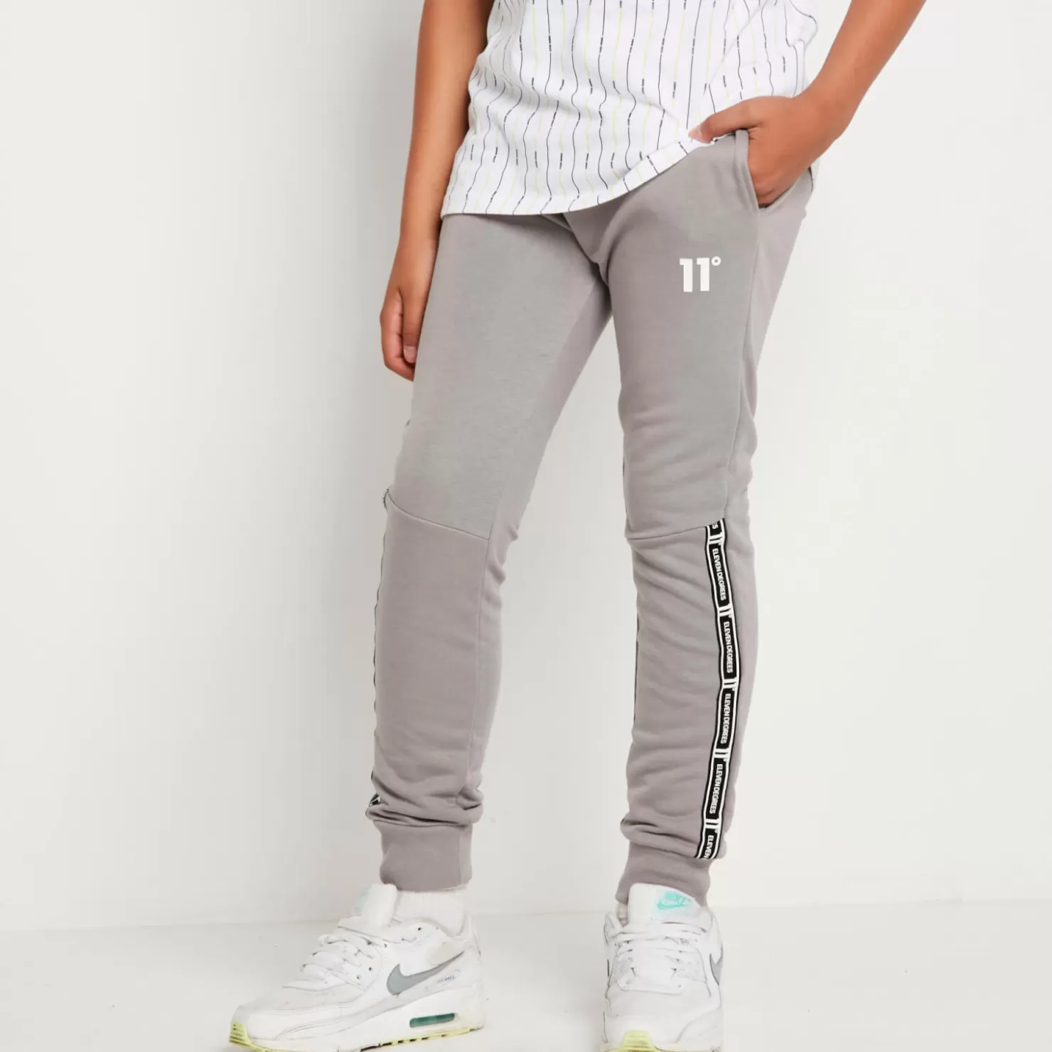 11 Degrees Joggers< Taped Joggers – Silver