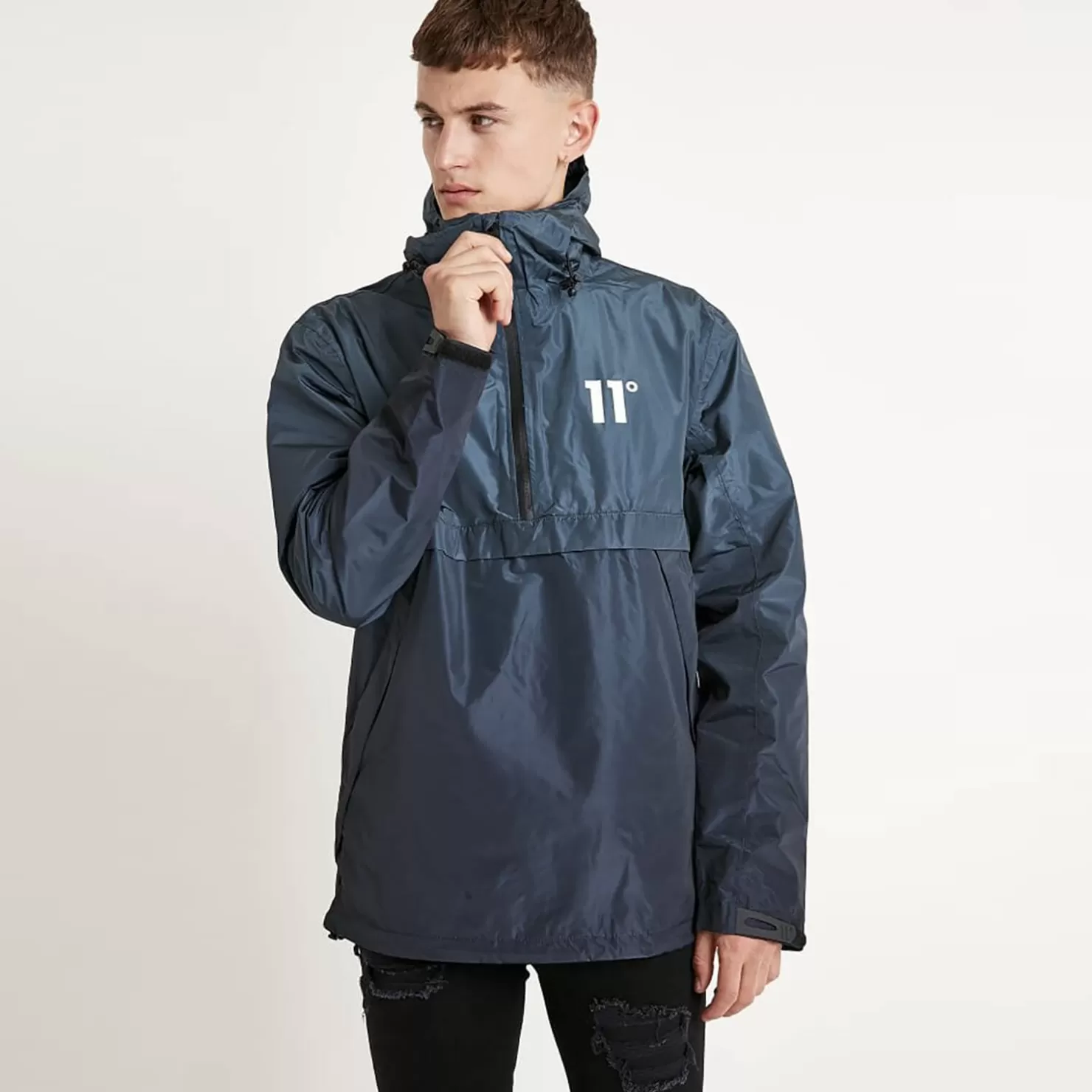 11 Degrees Jackets< Waterproof Hurricane Jacket – Anthracite / Black