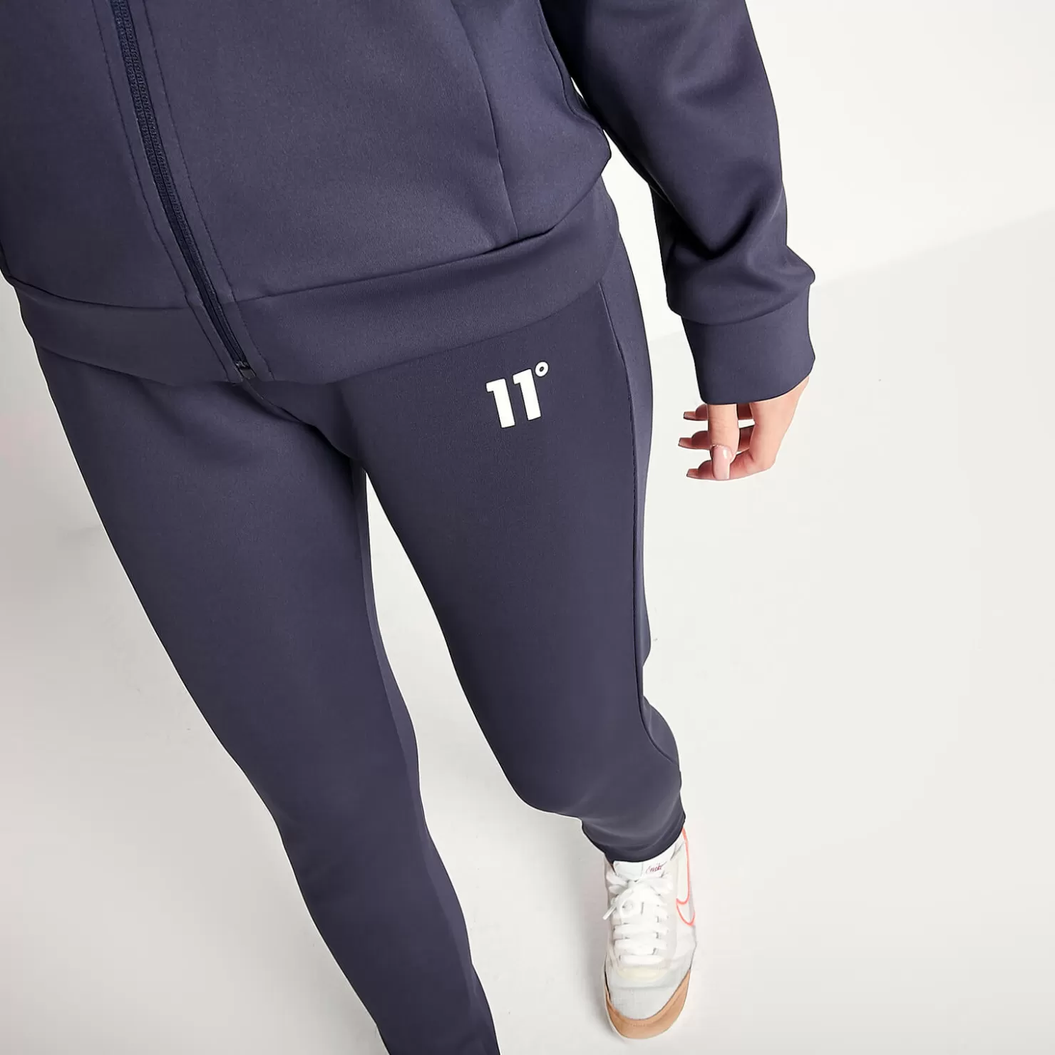 11 Degrees Tracksuits< Womens Core Poly Track Pants – Navy