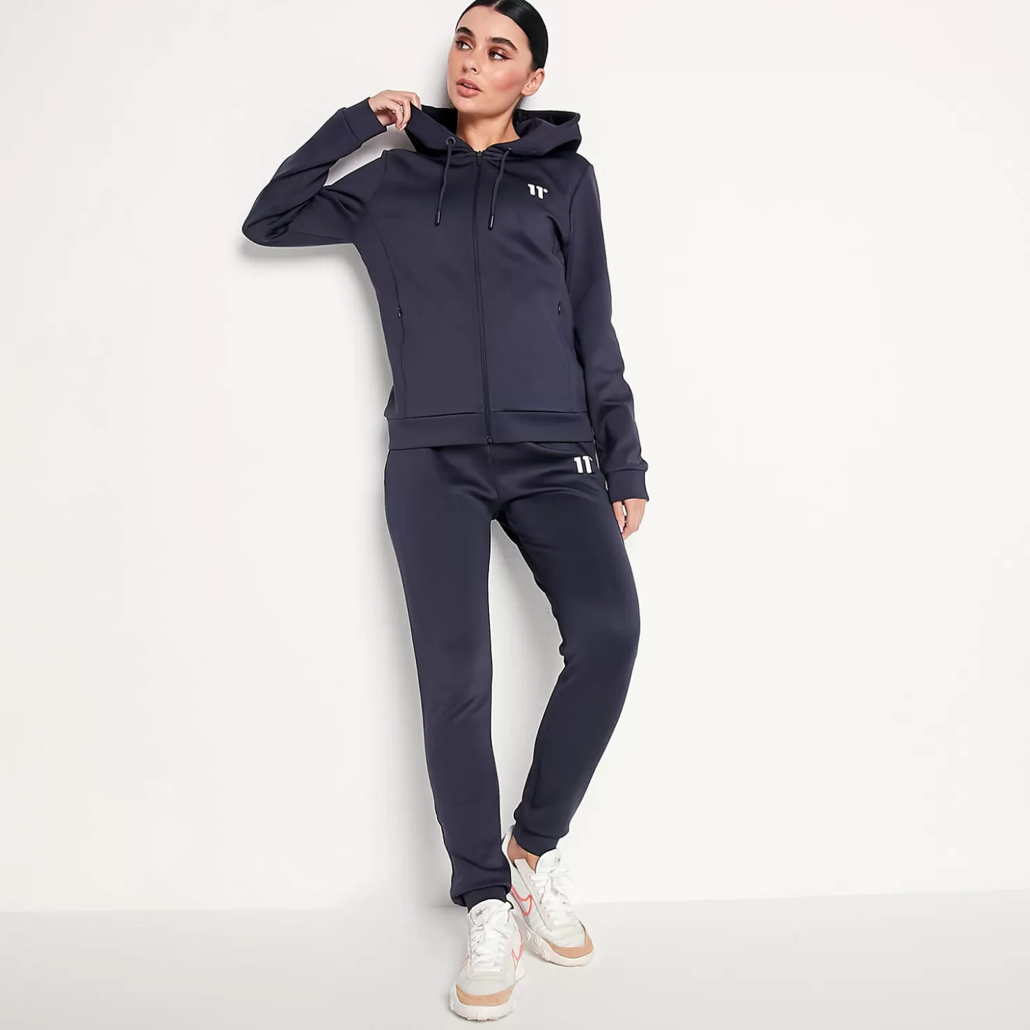 11 Degrees Tracksuits< Womens Core Poly Track Pants – Navy