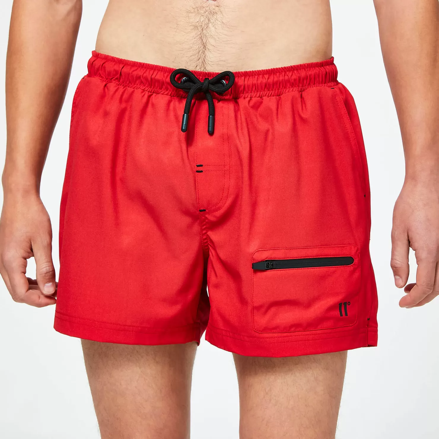 11 Degrees Swim Shorts< Zip Pocket Swim Shorts – Goji Berry Red