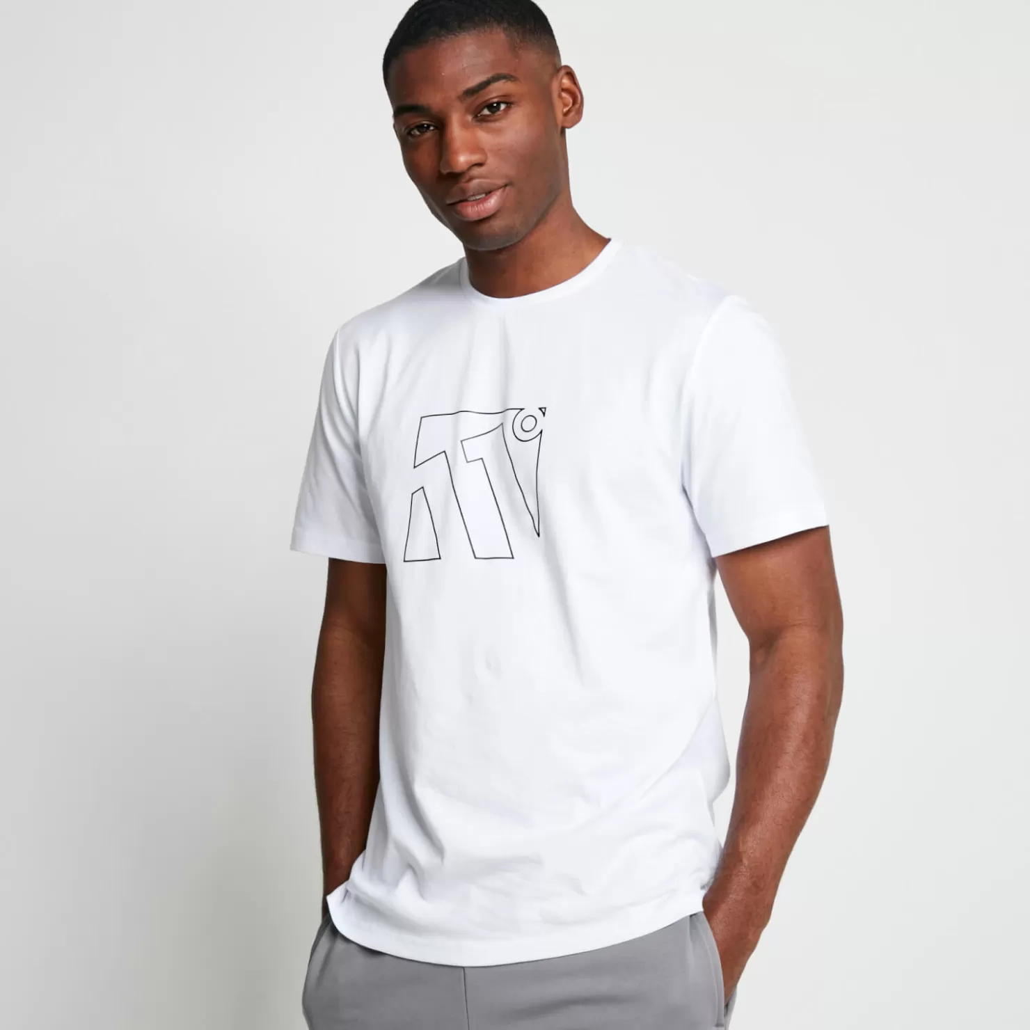 11 Degrees T-Shirts<Contour T-Shirt – White