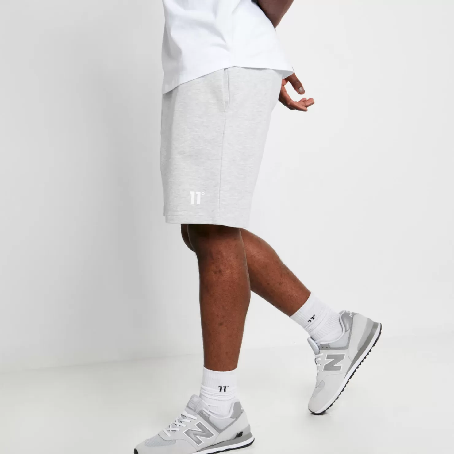 11 Degrees Shorts<Core Shorts – Grey Marl