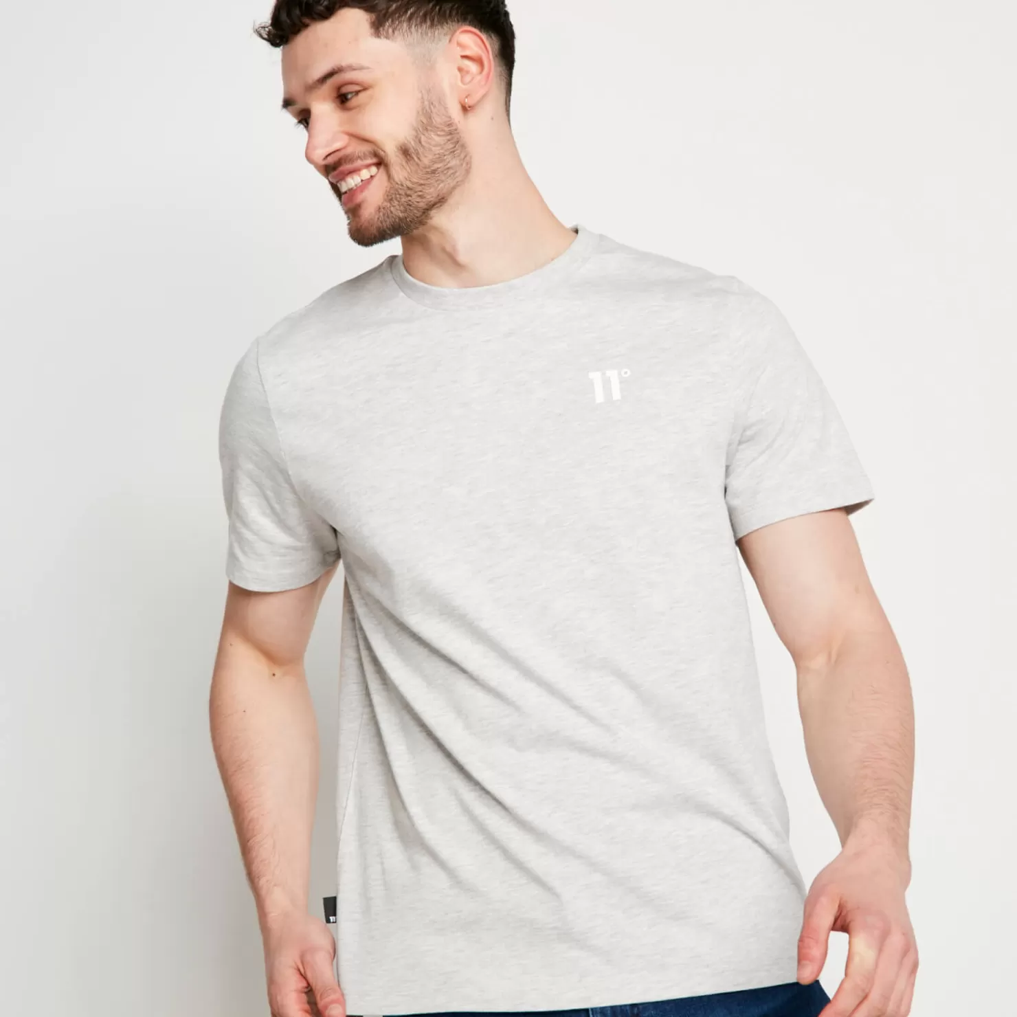 11 Degrees T-Shirts<Core T-Shirt – Grey Marl