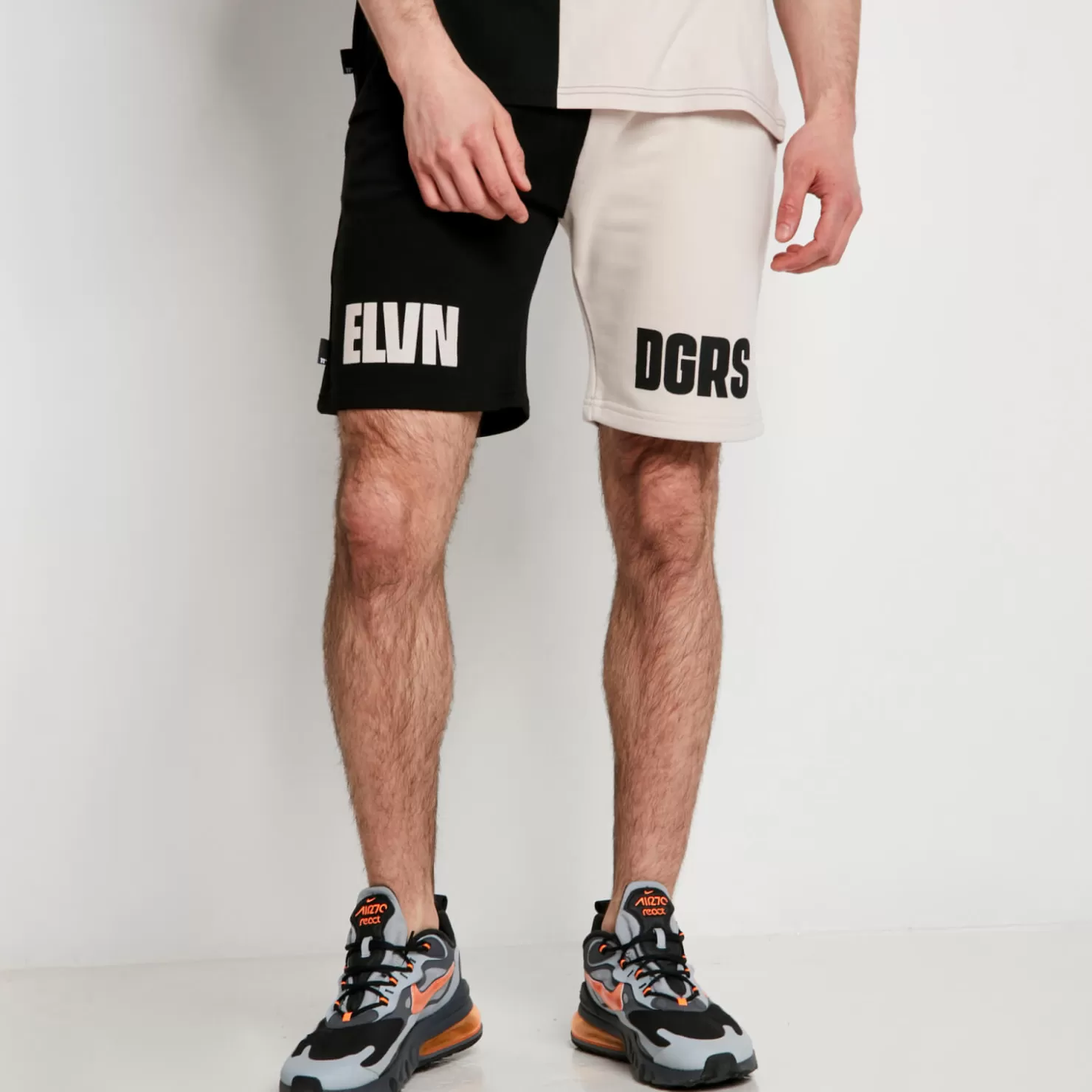 11 Degrees Shorts<Duo Shorts – Stone / Black