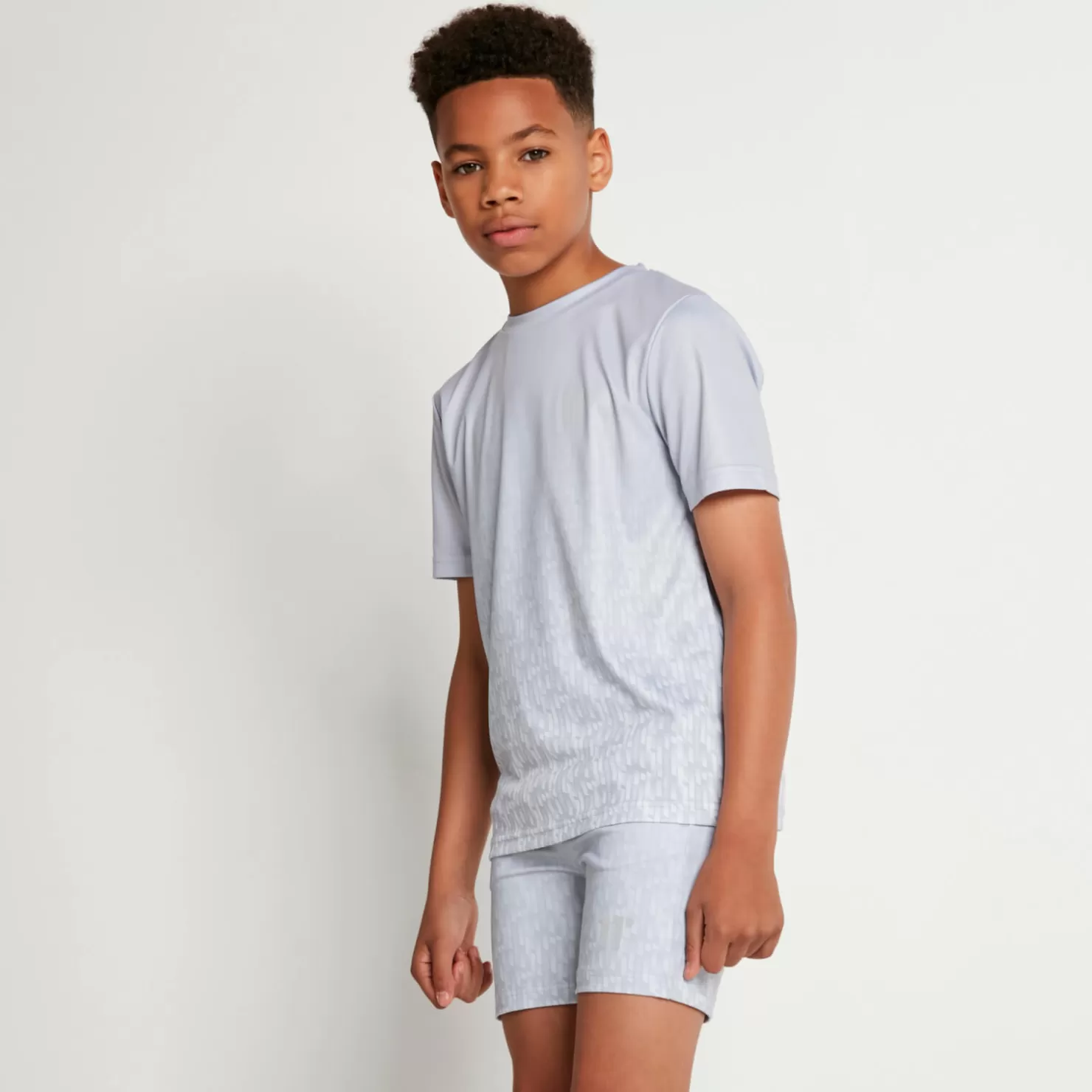 11 Degrees Shorts<Fade Print Poly Short – Vapour Grey