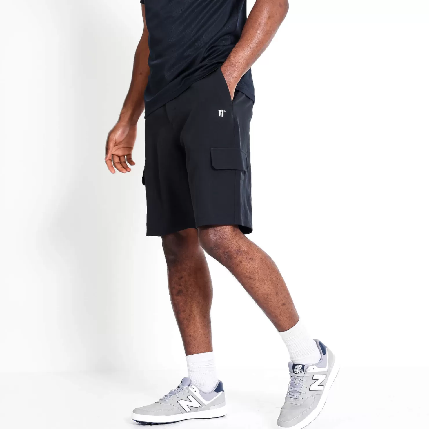 11 Degrees Shorts<Golf Shorts – Black