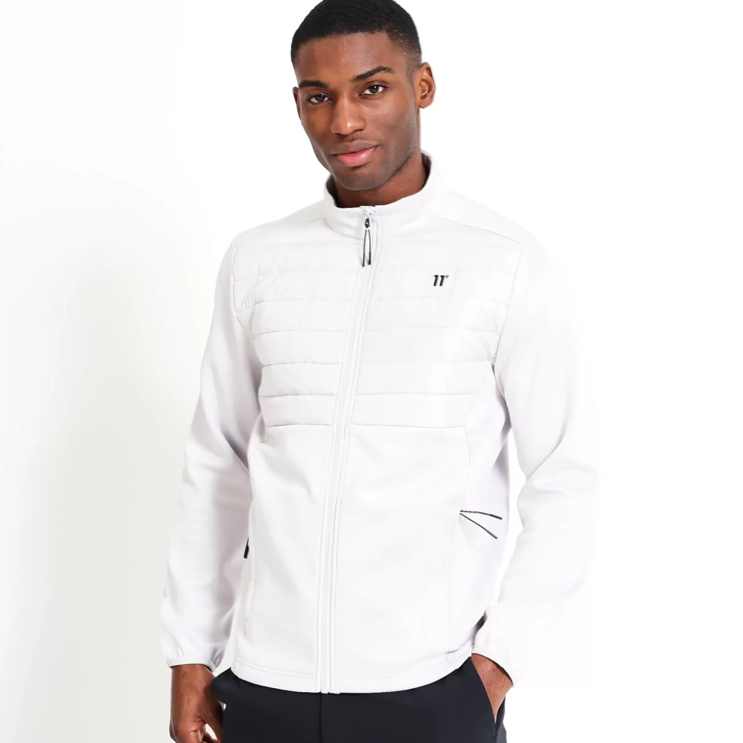 11 Degrees Jackets<Hybrid Jacket – Vapour Grey