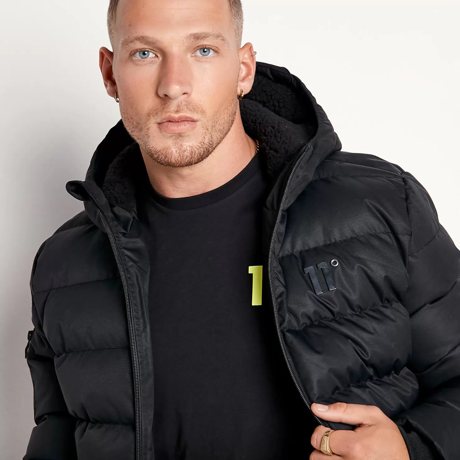 11 Degrees Jackets<Missile V3 Jacket Peak Hood – Black