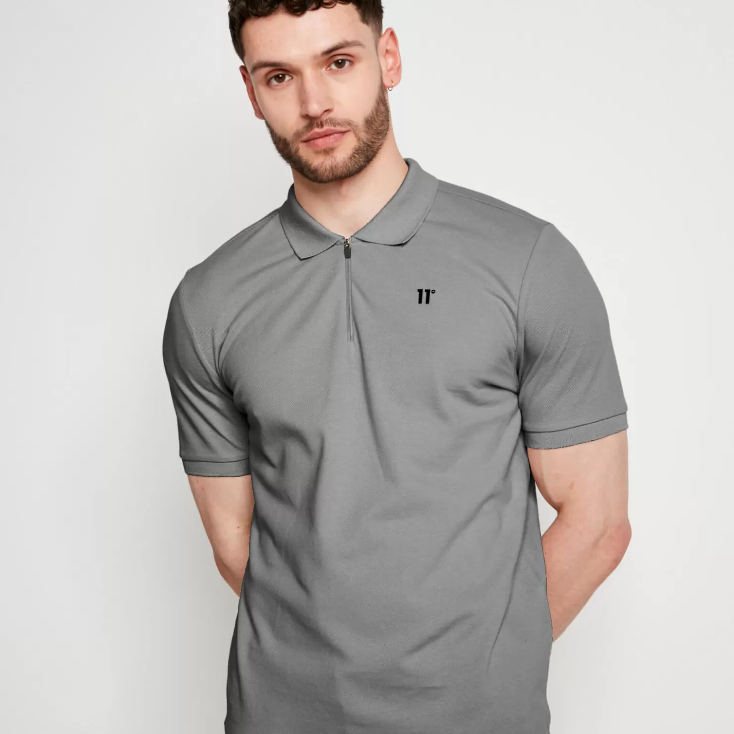 11 Degrees Polo Shirts<Smart Polo Shirt – Charcoal